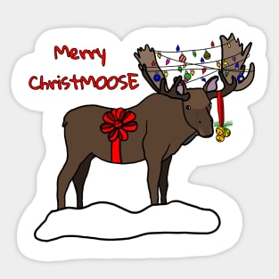 Merry Christmoose Sticker